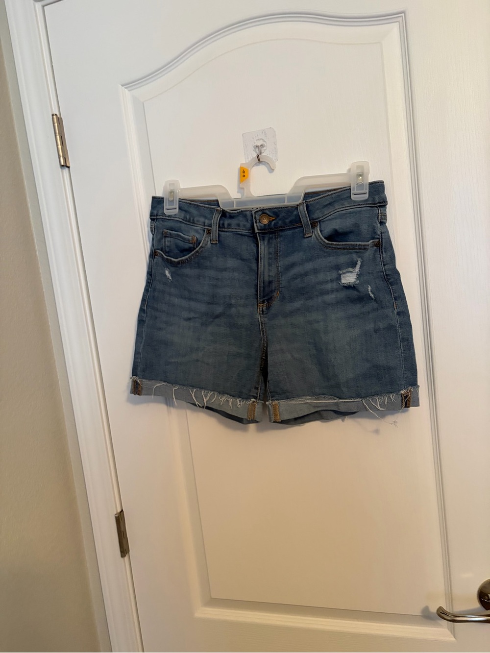 Sonoma Medium Blue Distressed Denim Shorts
